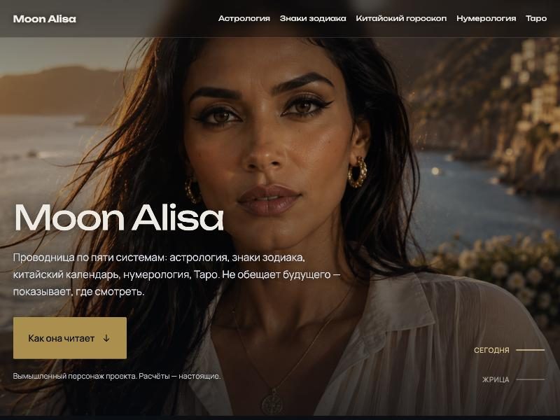 Скриншот проекта Moon Alisa
